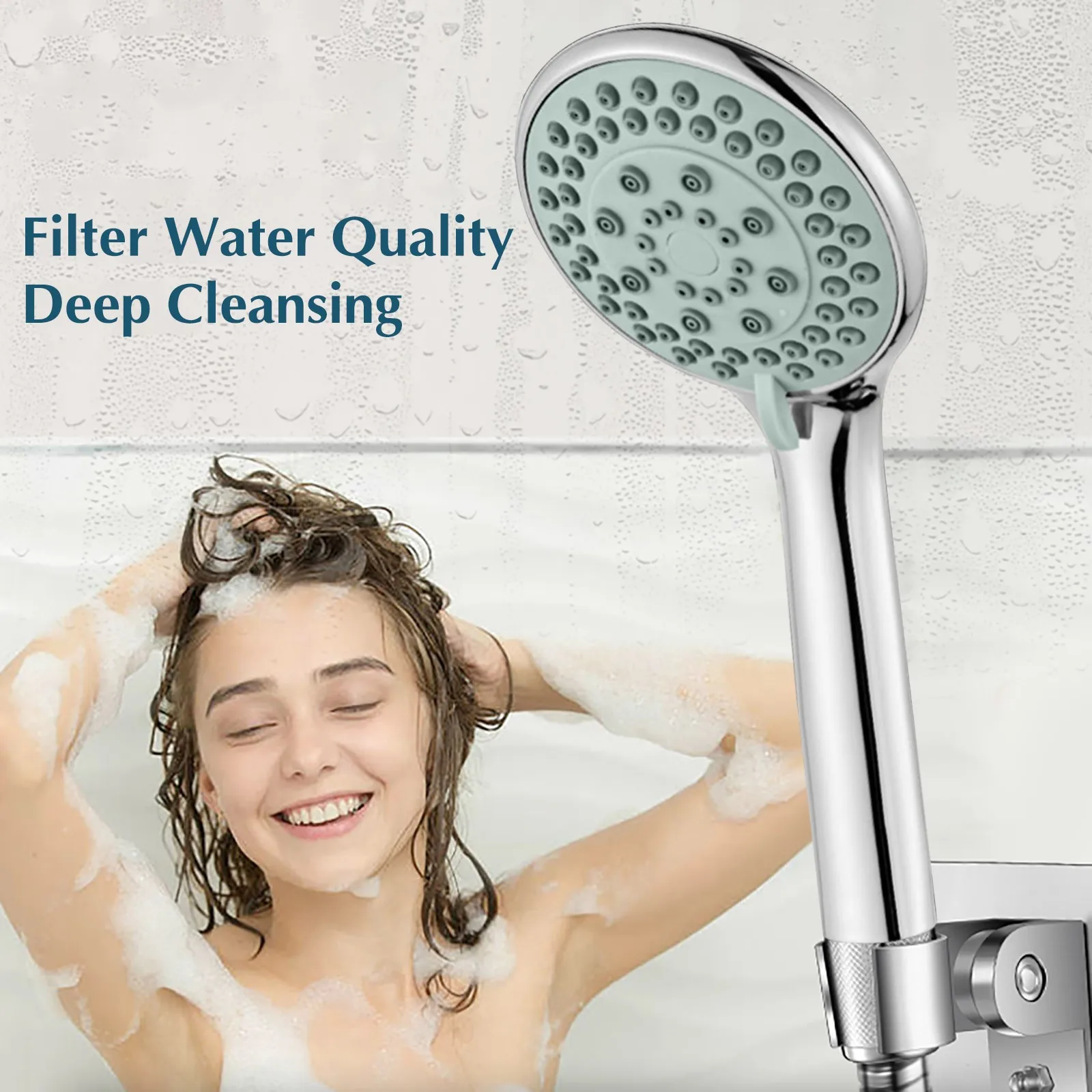

Shower Head 3 Modes 5 Adjustment Stage Easy to Install Water Saving One Button Home multifunctional portable shower nozzle ducha
