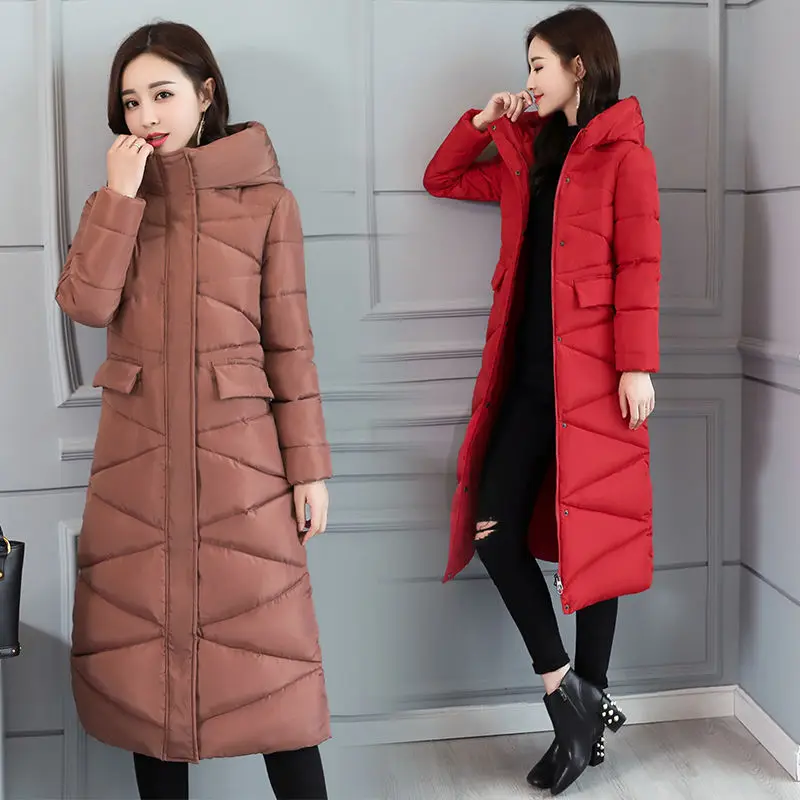 Меховая парка с капюшоном casaco feminino, Женская куртка, пальто размера плюс, зимняя куртка для женщин, повседневный пуховик с хлопковой подкладкой