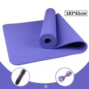 

TPE Exercise Mat Yoga Mats With Bags And Ropes Anti-slip Blanket Gymnastic Sport Health Lose Weight Fitness Exercise Pad