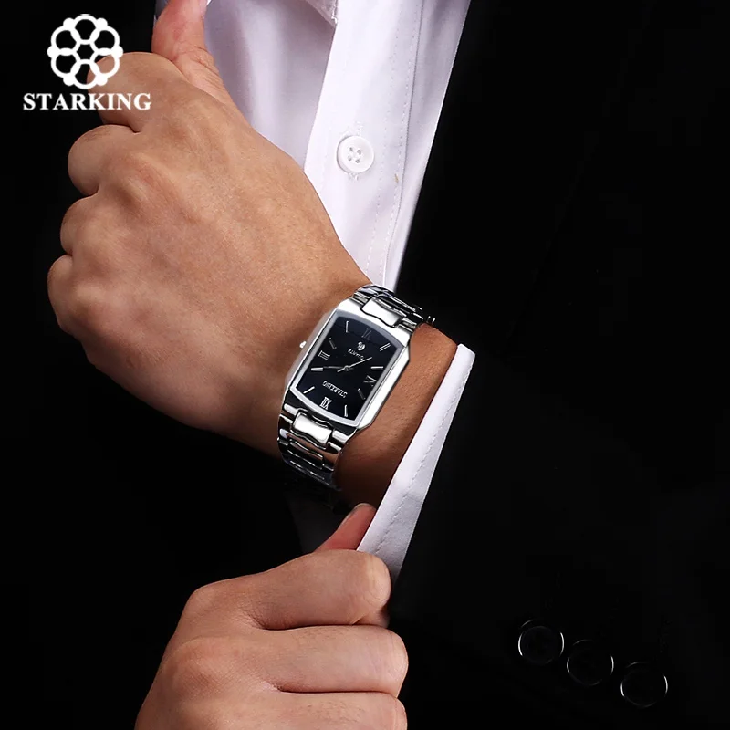 STARKING мужские часы Японский move Мужские t кварцевые часы бизнес мужские модные повседневные часы известный бренд часы из нержавеющей стали
