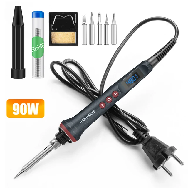 200W Electric Soldering Iron Digital Temp Adjustment Automatic Sleep Internal Thermal Ceramic Heating Electronic Welding Tools hot air rework station Welding Equipment