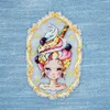 Top Refrigerator magnet top cream girl Cross stitch DMC set Creative Gift Handmade metal bookmark fairy tale princess series ► Photo 3/6