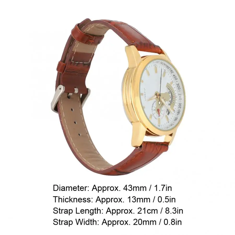 Men Automatic Mechanical Watches Waterproof Calendar PU Leather Strap Male Wristwatch Mechanical Watch Gift Watches for Men