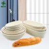 1Pcs Proofing Bread Basket Round Oval Baking Cake Pans Proving Rattan Bread Basket Fermentation With cloth bag
