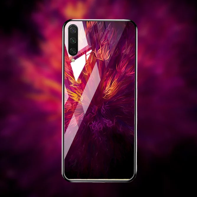 Закаленное стекло чехол Xiaomi Mi A3 чехол s Роскошный Звездный Космос силиконовый чехол для телефона на Xiaomi Mi CC9 CC9e A3 Lite чехол бампер Капа - Цвет: M014