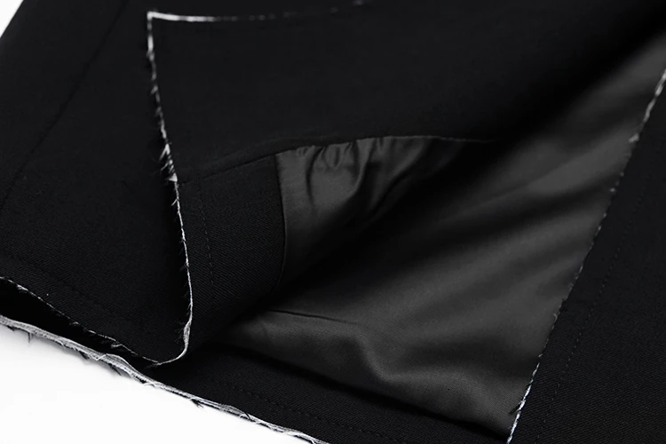 [EAM] женский черный полосатый пиджак большого размера с отворотом и длинным рукавом, свободный крой, модная куртка весна-осень 1B542