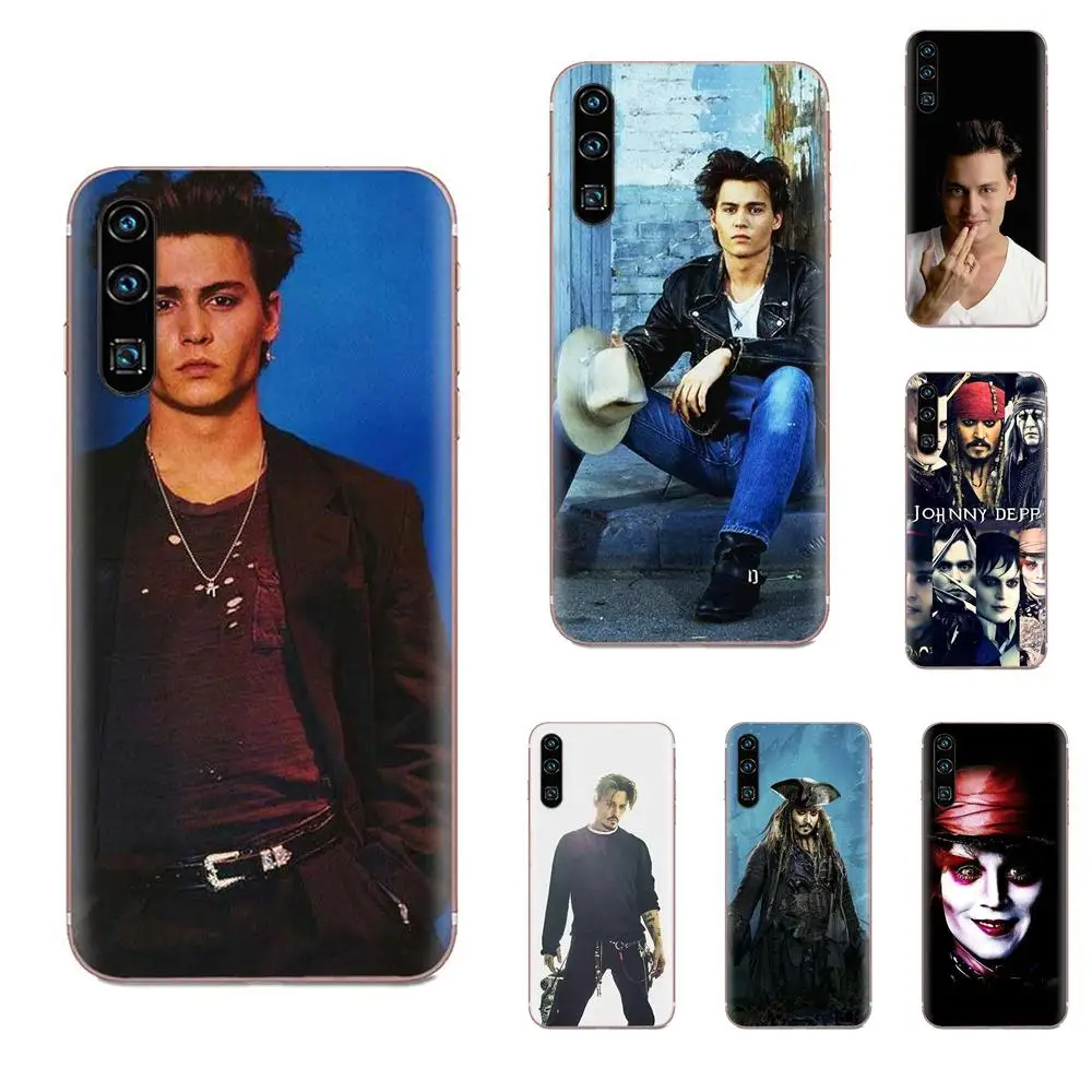 Прозрачный мягкий чехол для Huawei Honor 4C 5A 5C 5X 6 6A 6X 7 7A 7C 7X 8 8C 8S 9 10 10i 20 20i Lite Pro Johnny Depp |