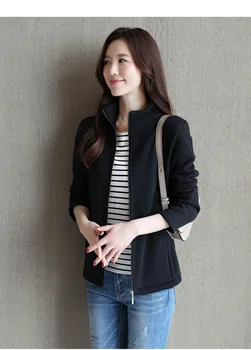 

2020 WOMEN NEW Cut the right sweater women loose Korean version new autumn and winter coat no hat cardigan thickening