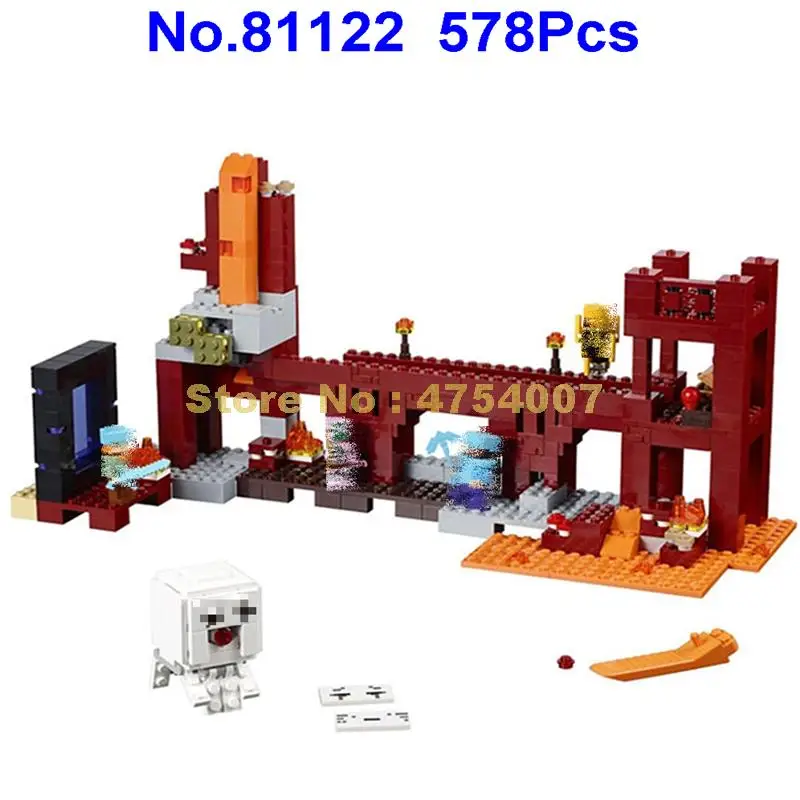 81122 578 шт мой мир подземная адская крепостная 21122 игрушка