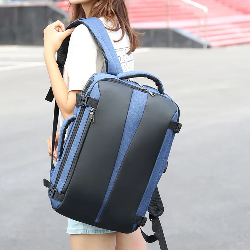 Big Capacity Anti Theft Men Backpack Laptop Waterproof USB Back Pack Women Oxford College Student Bagpack School Bag for Teenage