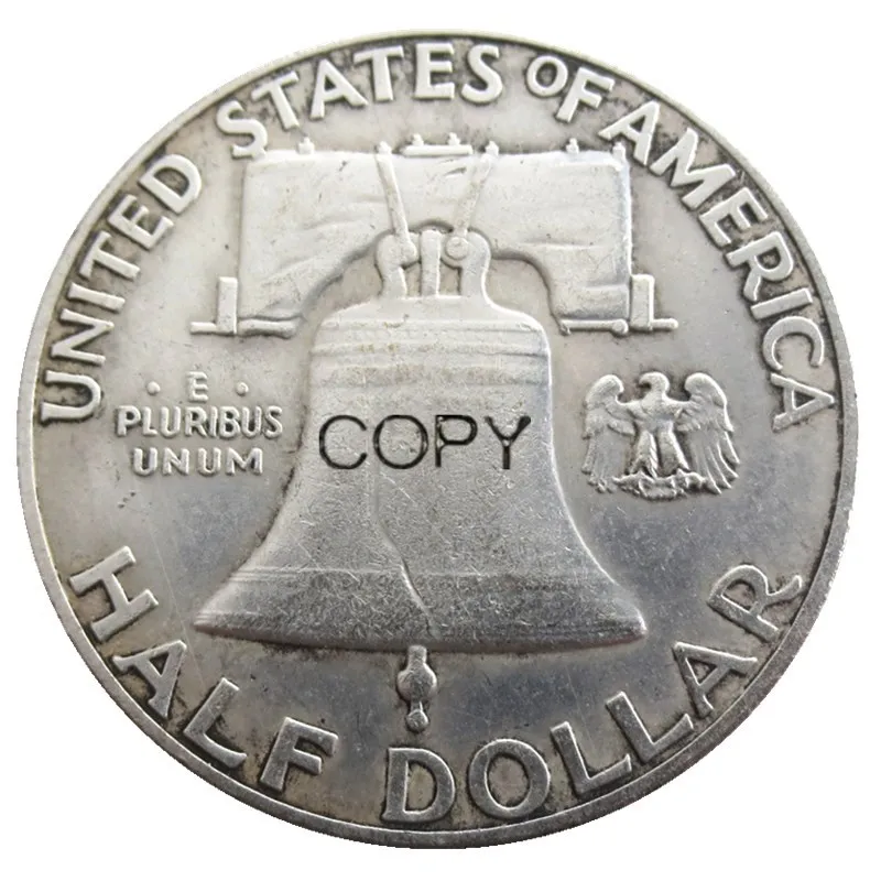 США 1963 P/D Франклин половина доллара Посеребренная копия монет