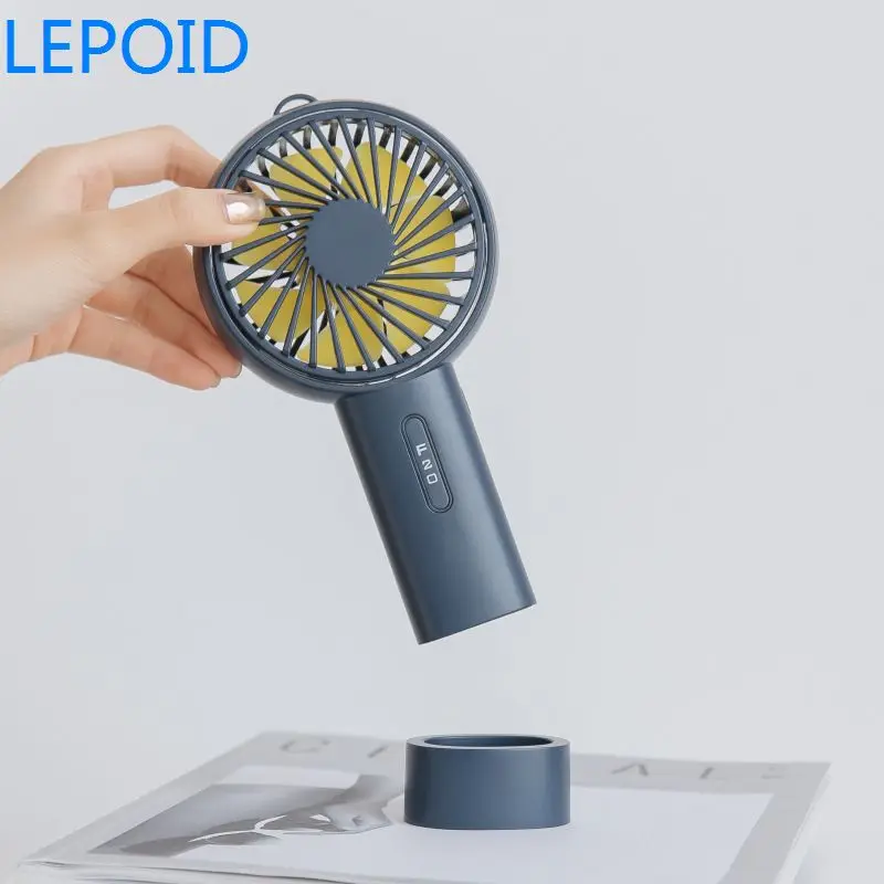 Lepoid Перезаряжаемые портативный мини-вентилятор, 3-скоростной настольный компьютер кулер, Портативный с подставка