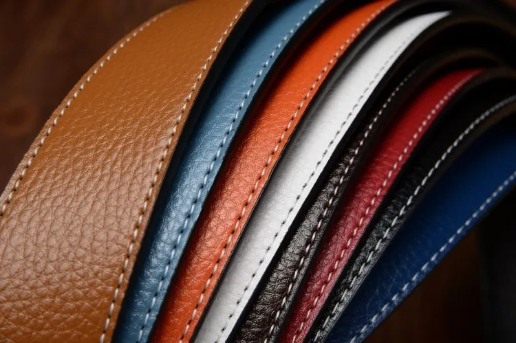 New Luxury Brand Belts for Men High Quality Male Strap Genuine Waistband Men's No Buckle 3.8cm Designer Belts Wholesale mens brown belt