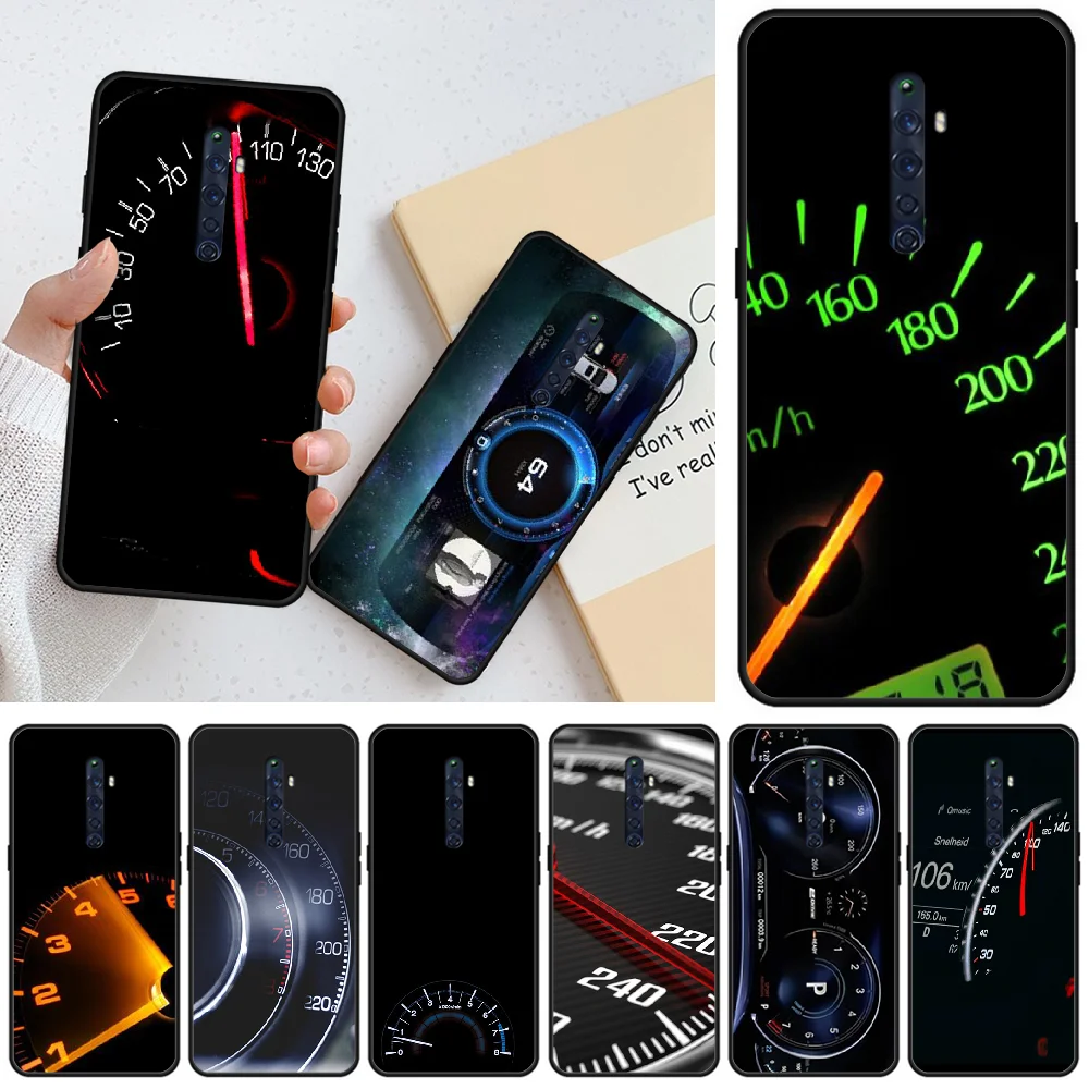 Мягкий силиконовый чехол для телефона BaweiTE Cool car Спидометр из ТПУ OPPO RENO 2Z R15pro R17pro