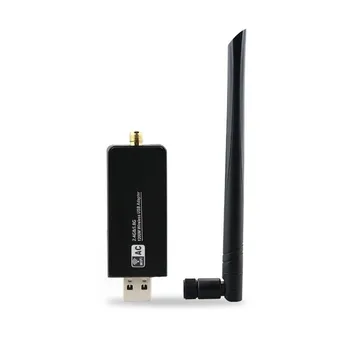 

USB WIFI Adapter for PC Desktop Laptop Windows 10/8.1/8/7/XP MAC LINUX 2 Antenna 1200Mbps for Gaming