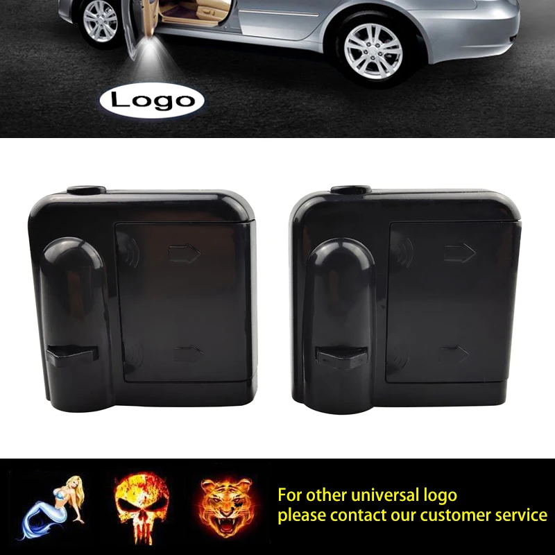 1PC Car Door Welcome Logo Light Projector LED Laser Lamp For BMW Ford Audi Chevrolet LADA Mazda Lexus