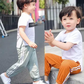 

Sport Sweatpants Family Look Casual Harem Pants Long Women Trousers White Side Sweat Female Run Striped Elastic Waist Joggers