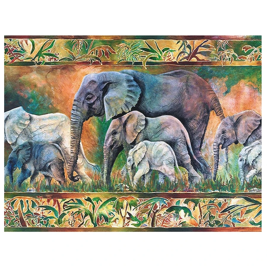 Пазлы элефант. Castorland пазл 1000 слоны. Картина слон. Семь слонов картина. Пазл 1000 Эл. Слон.