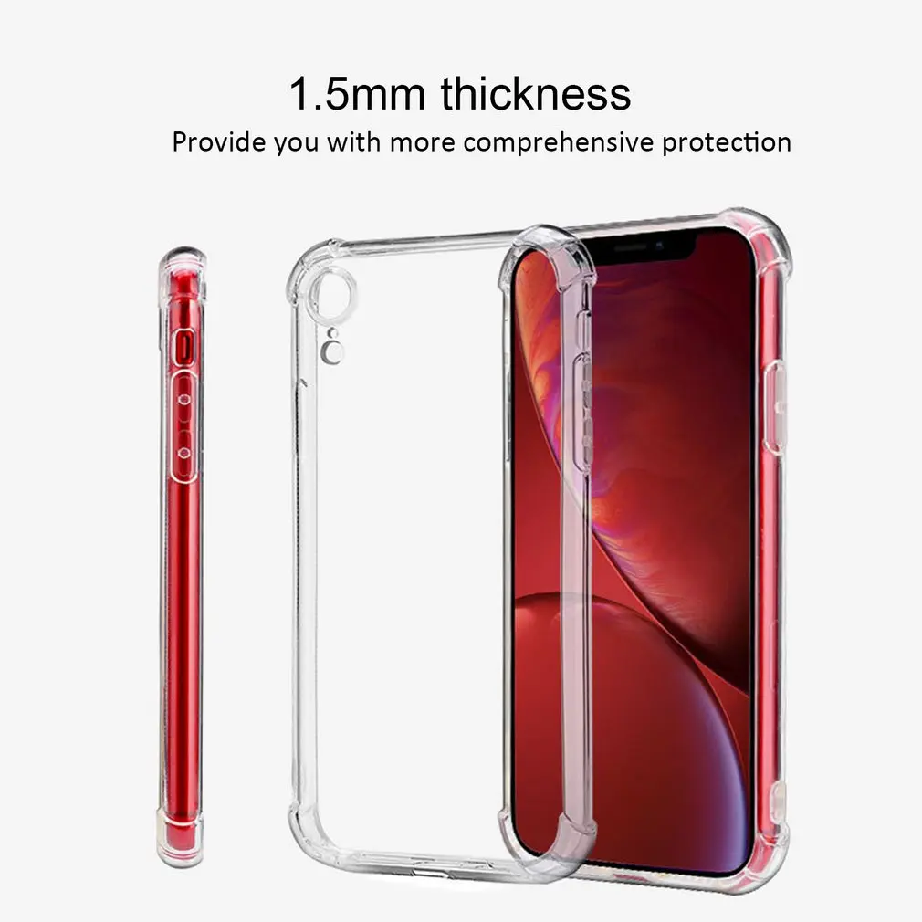 

Four-corner airbag Shockproof New Phone Case For iPhone 11 Pro Max 8 7 6 6S Plus For X XS XR XS Max Clear protection Back Cover