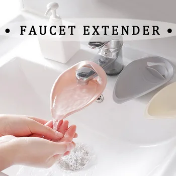 

Silicone Faucet Extender Hand Washing For Children Baby Washing Hands Bathroom Kitchen Bathroom Sink Accessories Tools