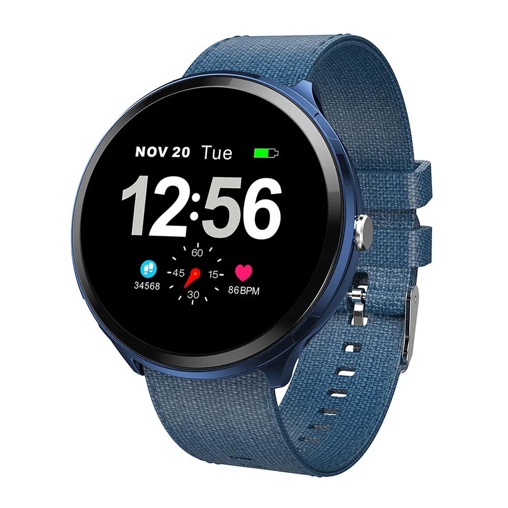 Smart Watch Blue Умные часы COLMI V12 plus водонепроницаемые Bluetooth пульсометр Вибрация мульти-спортивный режим наручные часы для Android IOS Телефон - Цвет: Smart Watch Blue