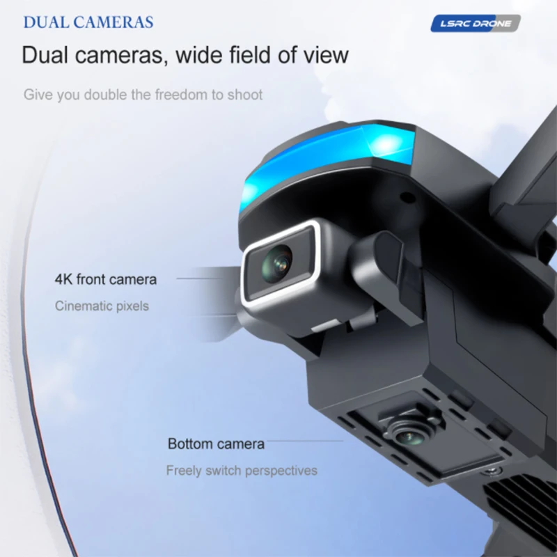 Ls-878 Rc Drone Con Cámara 4k Wifi Fpv Dual Camera Drone Ls-878 Rc Drone Con Cámara 4k Wifi Fpv Dual Camera Drone