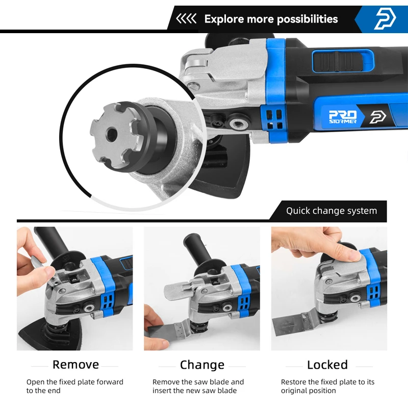 Renovator Multifunction Tool Oscillating Multi-Tools Wood Working Home Decoration Saw by PROSTORMER 4