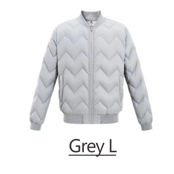 Grey L Xiaomi Youpin Uleemark Man легкая куртка на гусином пуху мужская повседневная однотонная Модная стильная три цвета - Цвет: Grey L