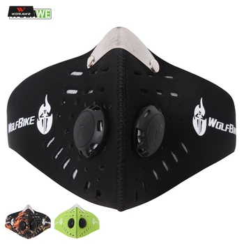 

WOSAWE Anti-pollution Motorcycle Face Mask Mouth-muffle with Filter Half Face Dust Mask Face Shield Winter Warm Biker Mask