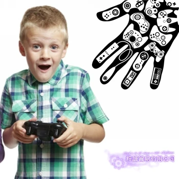 

Game Handle Decal Video Game Controller Sticker Play Decal Gaming Posters Gamer Vinyl Decals Decor Mural Video Game Wall Sticker
