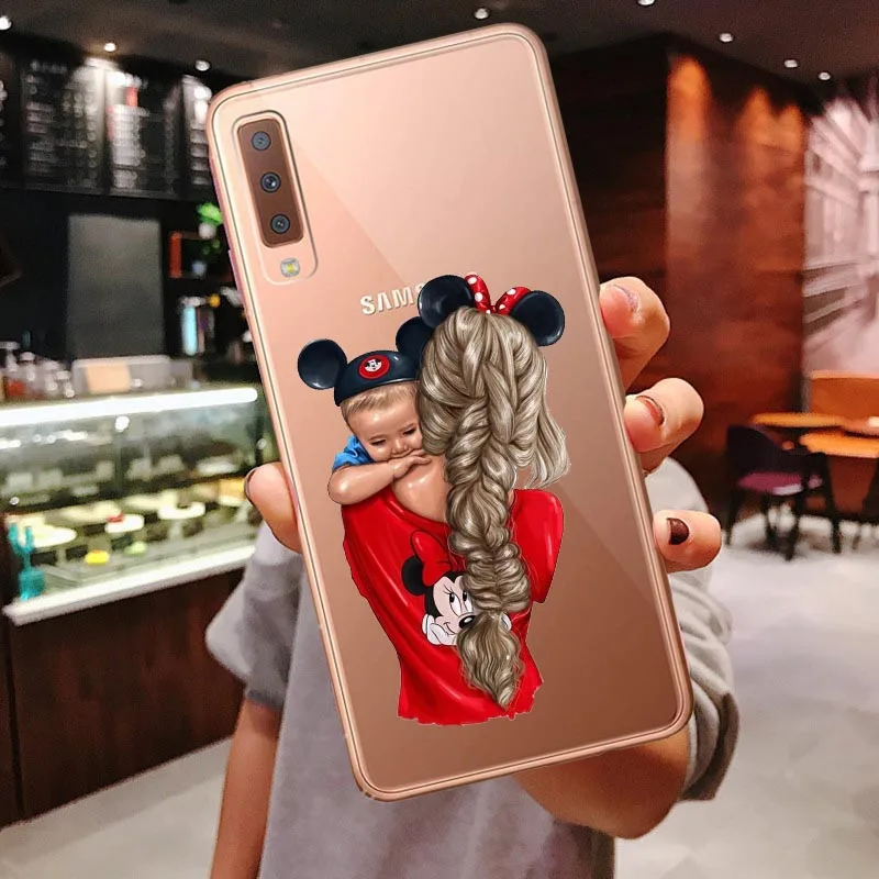 TPU Vogue Boss девушка каштановые волосы для прозрачный силиконовый кейс для samsung Galaxy A10 A30 A50 A70 A80 A7 A750 A6 A8 плюс A9 - Цвет: TPU