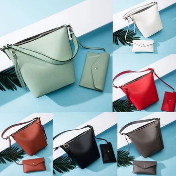 

JHD-Women's Bag New Small Shoulder Handbag Korean Fashion Tote Bag Messenger Bag Bucket Bag Wild Small Square Bag