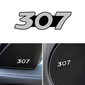 

3D Metal Car Speaker audio Emblem Badge Stickers Decal for Peugeot 307 308 407 508 3008 Car styling