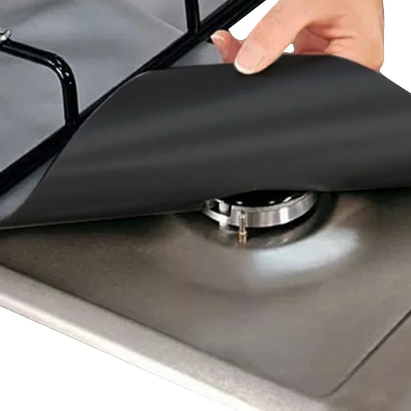 

2019 Reusable Gas Cover Stove Burner Mat Temperature Anti-fouling Oil Protector Pad Liner Cleaning Kitchen Tools 7