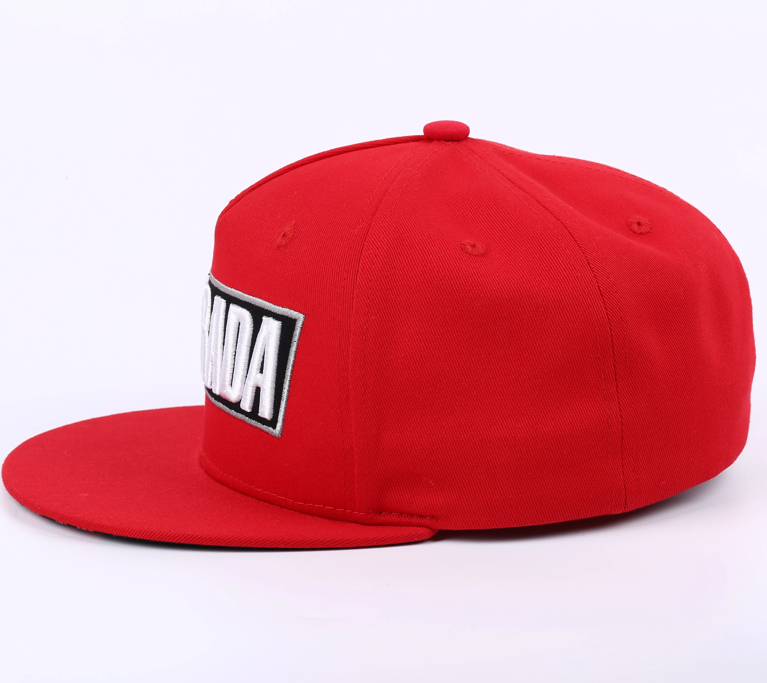 Кепка с 3D вышивкой и плоскими полями, изготовленная на заказ, кепка высокого качества в стиле хип-хоп, красная бейсболка, минимальный заказ 50 шт., как индивидуальный дизайн