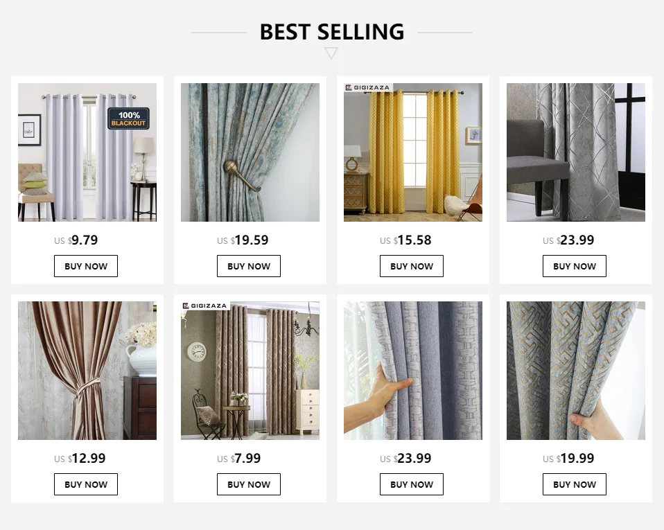 Solid Blackout Curtains for Living Room Bedroom Window Treatment Blinds Finished Drapes Modern Black Out Curtain