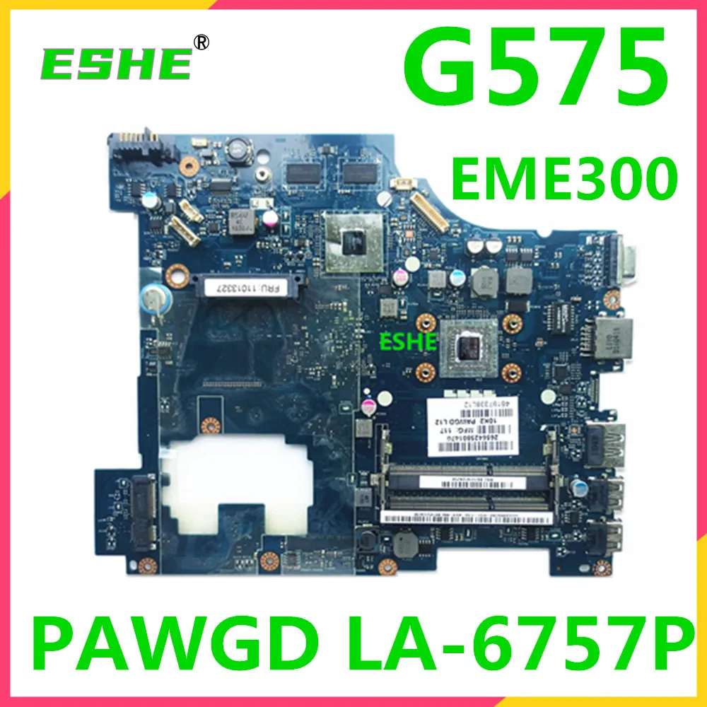 

PAWGD LA-6757P Mainboard For Lenovo Ideapad G575 EME300 Laptop Motherboard DDR3 216-0774207 100% Fully Tested&High quality