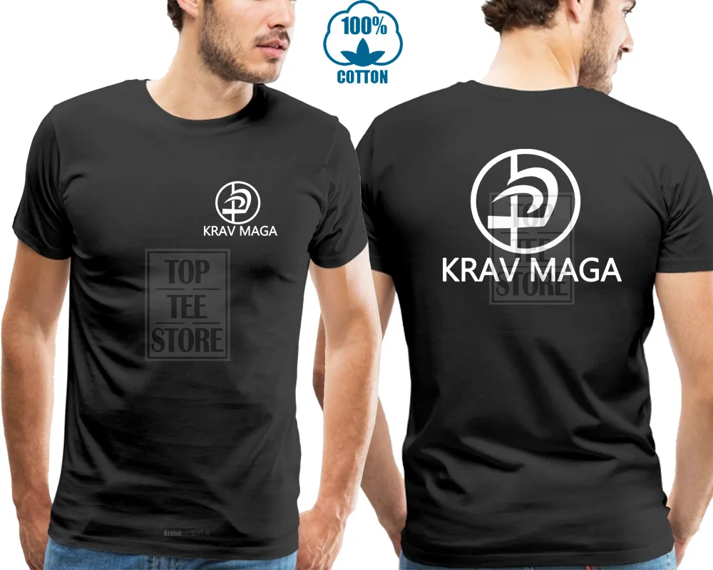 

Krav Maga T Shirt Black Top Martial Casual Cotton Custom Tops Tee Black Asia Size New Arrivals Free Shipping Loose