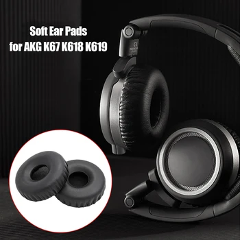 

Soft Foam Replacement Ear Cushions for AKG K67 K618 K619 Tiesto DJ Headphones Headset Cover Cushion Replacement