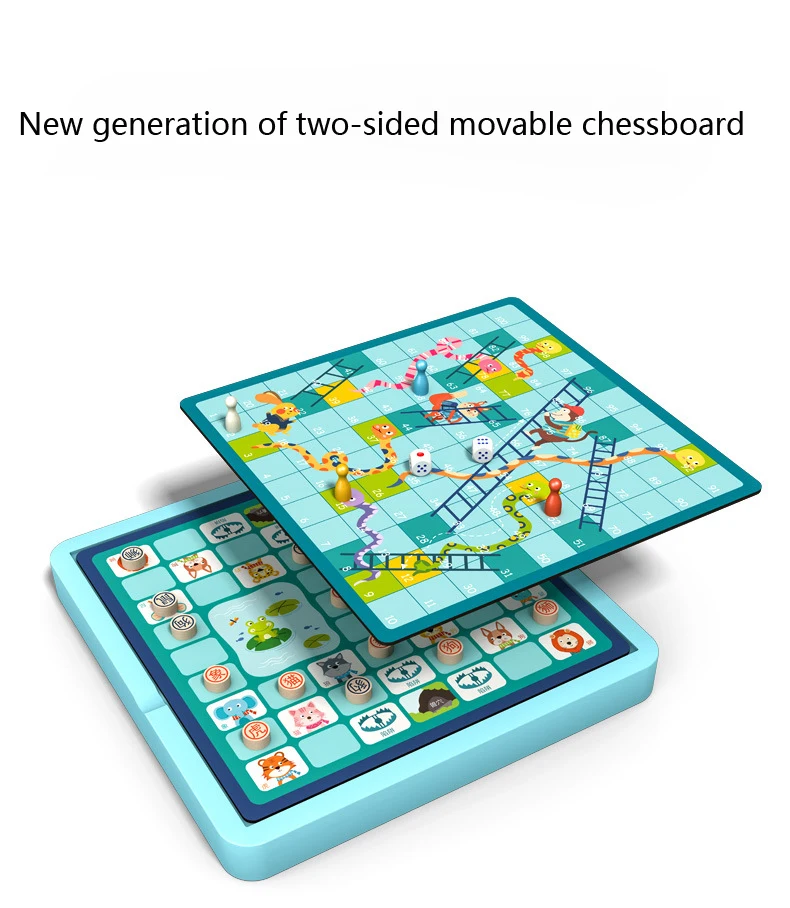 Летающие шахматы шашки Gobang Snake Chess животных игра на шахматной доске мульти