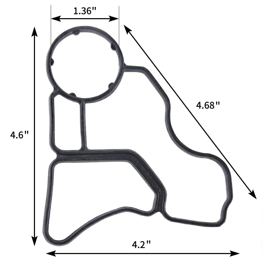 Прокладка корпуса масляного фильтра MIKKUPPA для 2006-2006 BMW 325i 325xi BMW E60 E82 E90 OEM 11427537293 уплотнение прокладки корпуса