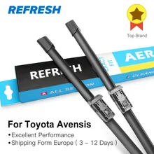 REFRESH Щетки стеклоочистителя для Toyota Avensis T250 / T270 / Verso Mk2 Mk3 Подходит для крепления крюка / кнопочных ручек Долговечная резина