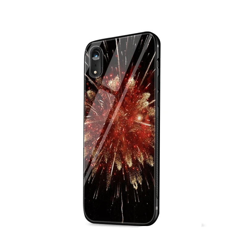 Стеклянный чехол для телефона чехол для iPhone 5 5S SE 6 6s 7 8 Plus X XS XR Max защитная оболочка фейерверк - Цвет: G10