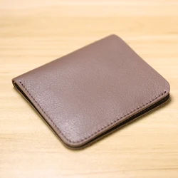 Luxury Genuine Leather Men's Wallet - Slim, Minimalist Design Card Holder and Money Bag (GRAY)