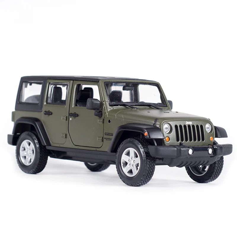 Maisto 1:24 Jeep Wrangler неограниченное внедорожное транспортное средство статическая литая модель сплава Модель автомобиля