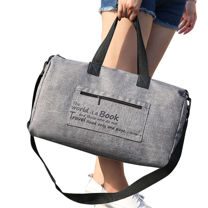 

High Quality Polyester Foldable Travel Bag Large Hand Luggage Organizer Women's Travelling Bags and Luggage for Women Duffle Bag