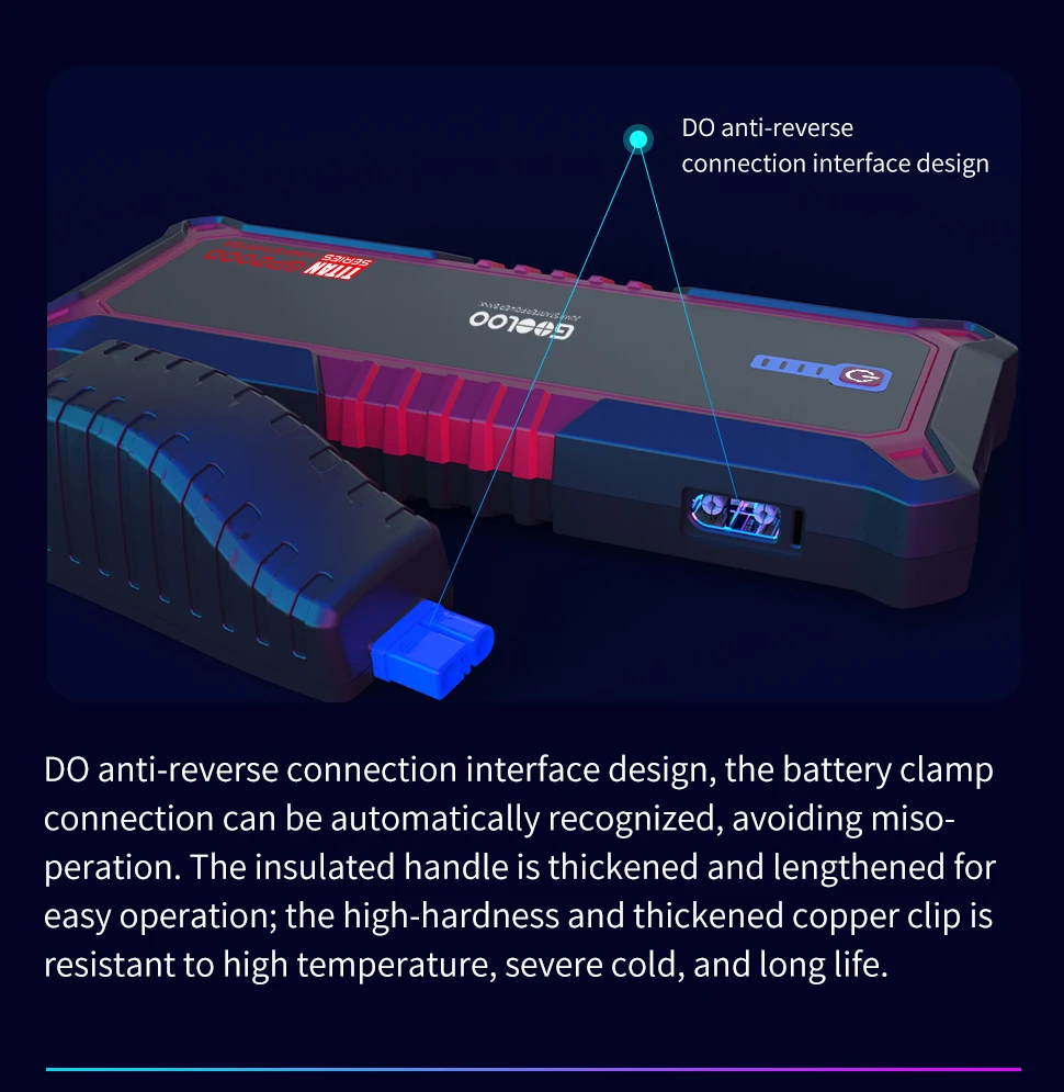 Gooloo 19800mah Portátil Power Bank 2000a ir para Iniciantes Dispositivo Carregador de Carro Acampamento 12v Bateria Impulsionador Fonte Alimentação Emergência 10 Computers & Electronics