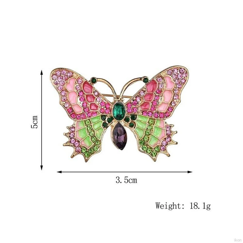 Модные бабочки эмалированные булавки Броши заколки для хиджаба для женщин дети насекомое брошь, ювелирные изделия, аксессуары вечерние подарки значок булавка