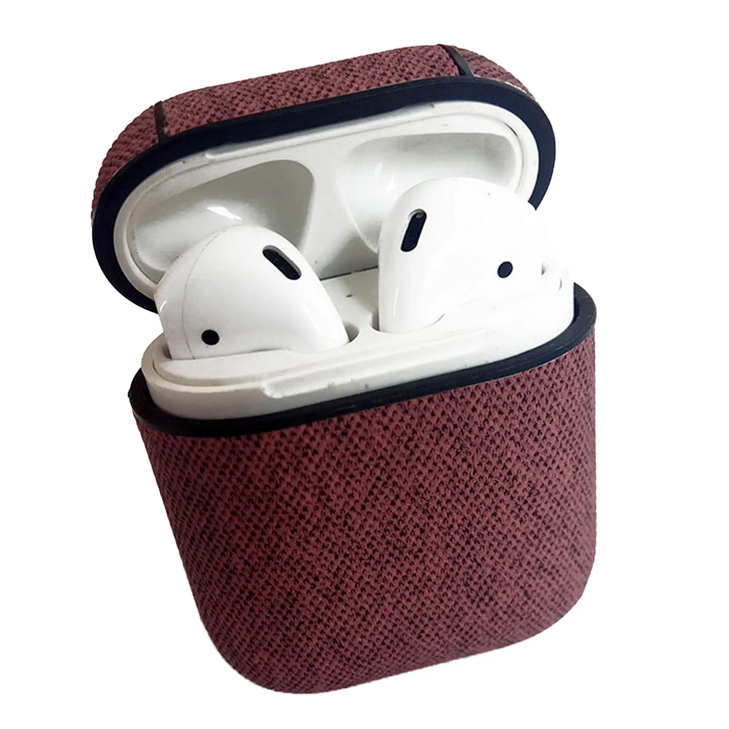 Защитный чехол Besegad из искусственной кожи с карабином для Apple AirPods Air Pods TWS