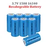 1500mAh 3.7V 16340 Rechargeable Batteries CR123A Battery LED Flashlight Travel Wall Charger For 16340 CR123A Li-ion Battery ► Photo 1/6